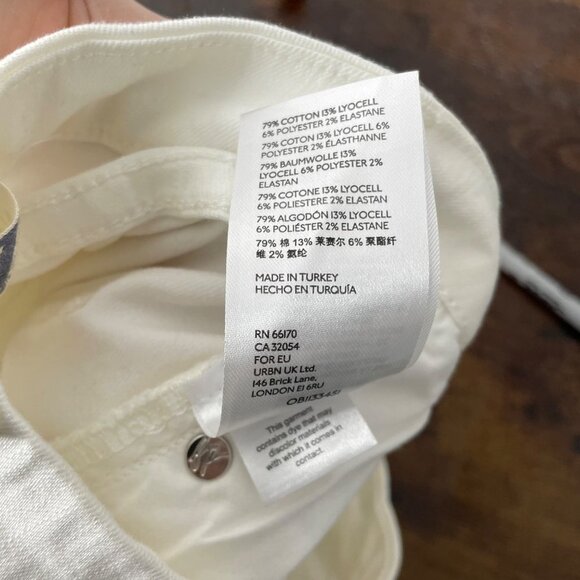 Free People White Skinny Jeans Size 27 Summer Coastal Boho Revolve NWT - Picture 8 of 8